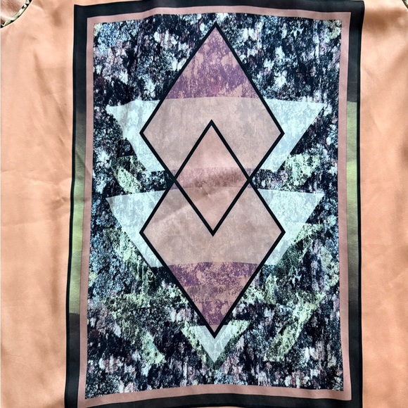 Scotch & Soda Pink Geometric Short Sleeve Tee - Picture 2 of 9